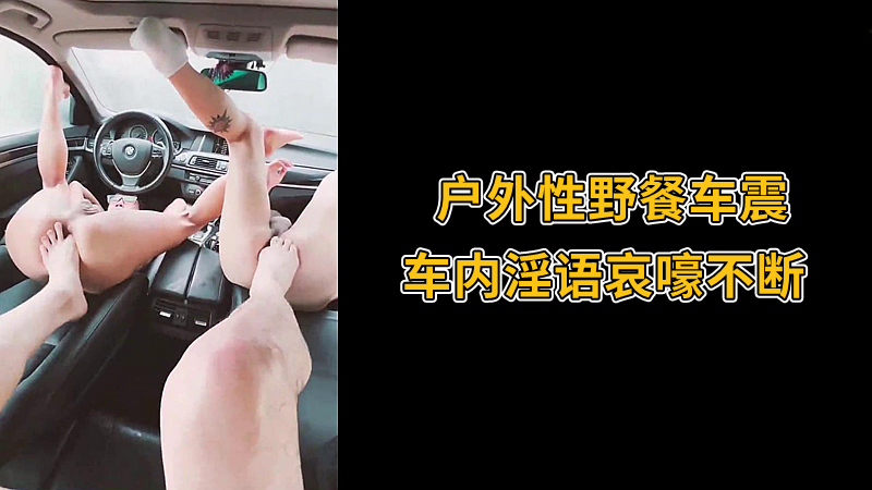 户外性野餐车震，车内淫语哀嚎不断